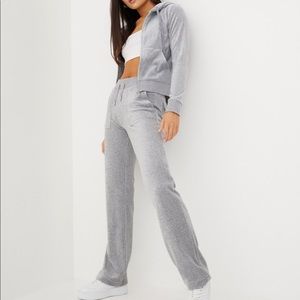 Juicy couture velour grey tracksuit